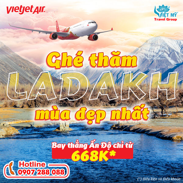 Vietjet Air ưu đãi vé máy bay thẳng đi Ấn Độ