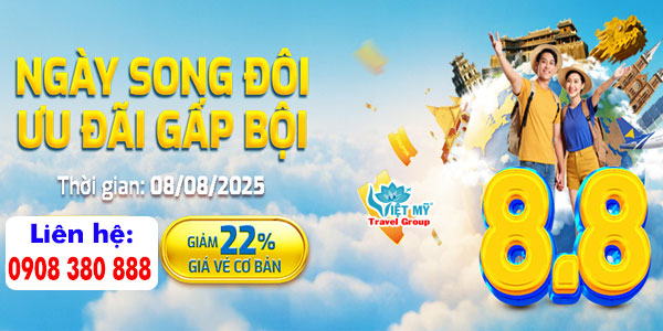 Vietravel Airlines giảm 22% giá vé ngày 8.8