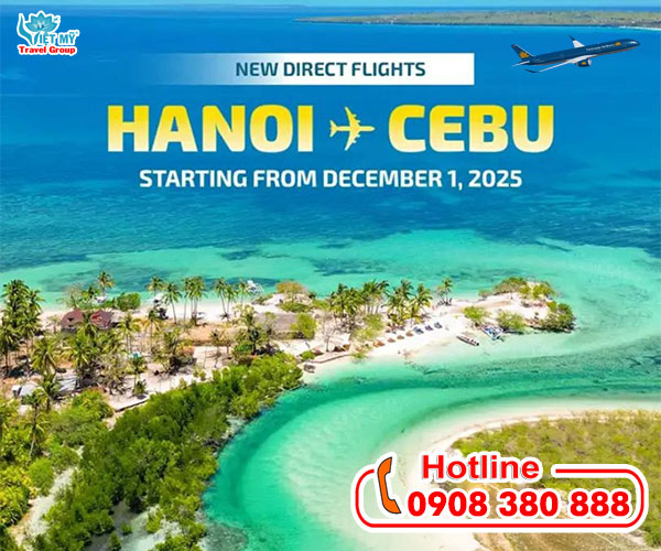 Vietnam Airlines ưu đãi vé máy bay Hà Nội đi Cebu