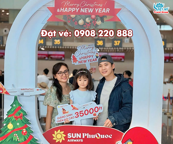 Đặt vé máy bay ưu đãi Noel của Sun PhuQuoc Airways