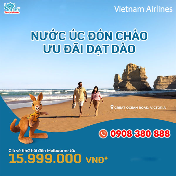 Vietnam Airlines﻿ ưu đãi vé máy bay đi Úc