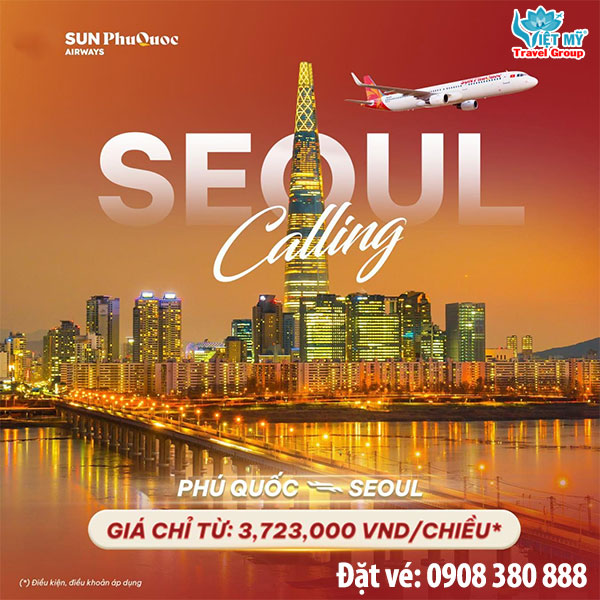 Sun PhuQuoc Airways ưu đãi vé đi Hàn Quốc