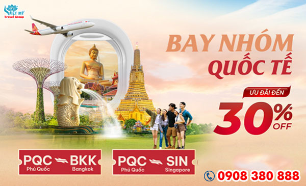 Sun PhuQuoc Airways ưu đãi vé nhóm quốc tế