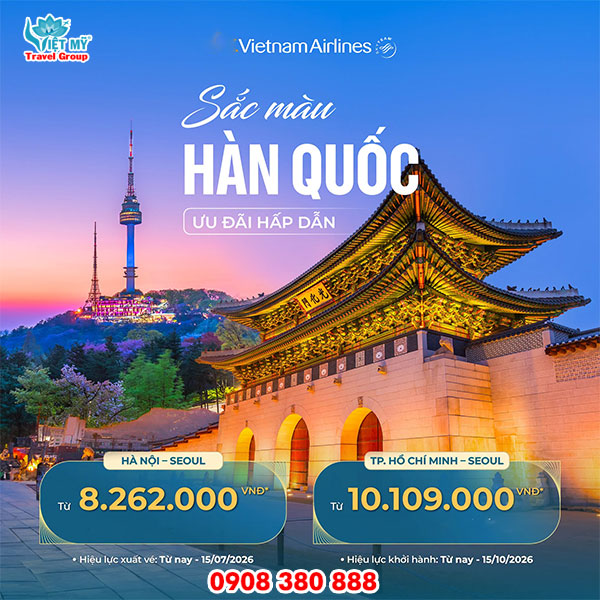 Vietnam Airlines ưu đãi vé đi Hàn Quốc
