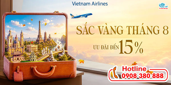 Vietnam Airlines ưu đãi vi vu thế giới