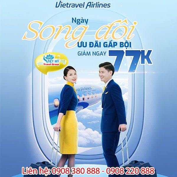 Vietravel Airlines ưu đãi ngày 7/7/2026