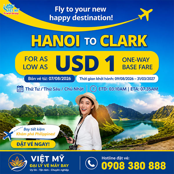 Cebu ưu đãi vé máy bay từ Hà Nội đi Clark