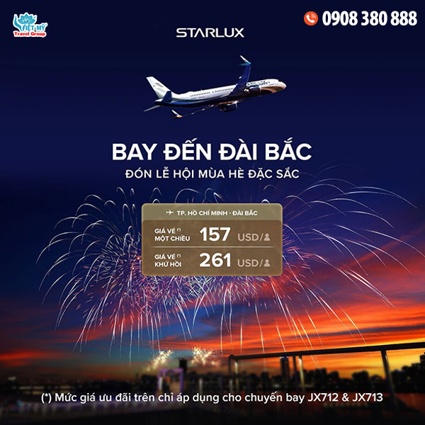 STARLUX Airlines﻿ ưu đãi Lễ hội Mùa hè