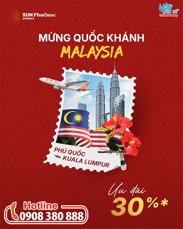 Sun PhuQuoc Airways ưu đãi vé đi Malaysia