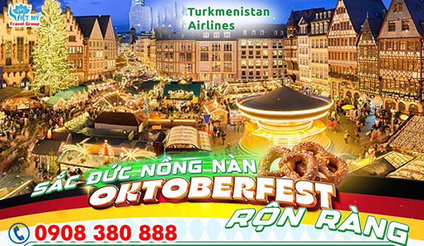Turkmenistan Airlines ưu đãi vé đi Frankfurt