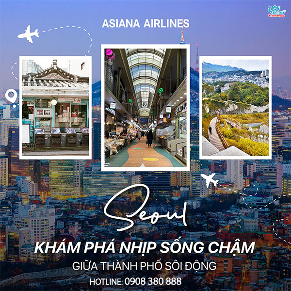 Asiana Airlines giảm đến 10% giá vé đi Hàn Quốc